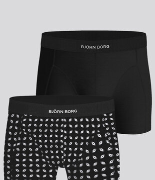Bjorn Borg Boxershort 2-Pack 633 Premium Cotton Stretch MP003 Black