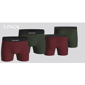 Bjorn Borg Boxershort 2-Pack 633 Premium Cotton Stretch MP001 Rood/Groen