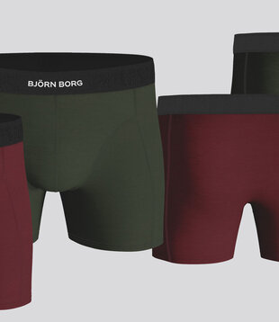 Bjorn Borg Boxershort 2-Pack 633 Premium Cotton Stretch MP001 Red/Green