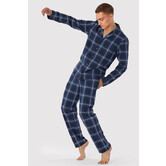 Schiesser Pyjama Long 276 Multi Blauw