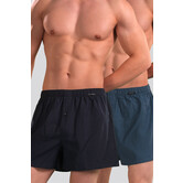 Schiesser Boxershort 2-Pack 202 Multi Blauw