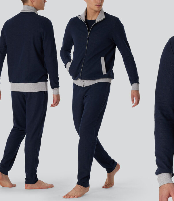 Schiesser Pyjama Long 280 Navy