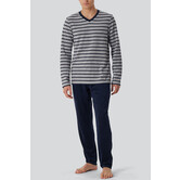 Schiesser Pyjama Long 278 Multi Grijs (301)