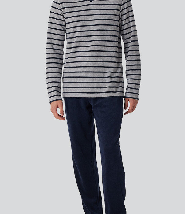 Schiesser Pyjama Long 278 Multi Grijs (301)