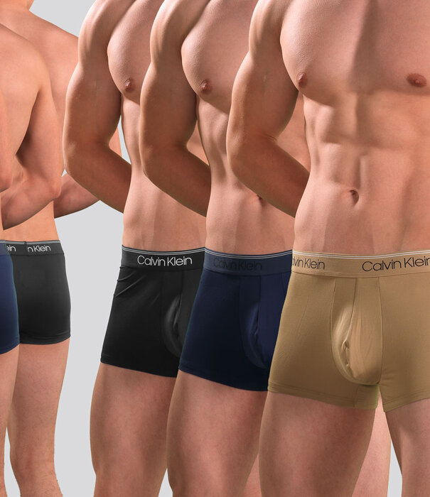 Calvin Klein Low Rise Trunk 3-Pack NB2569A Microfiber Stretch Multi Bruin (451)