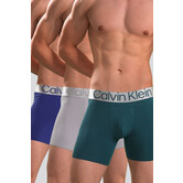 Calvin Klein Boxer Brief 3-Pack NB3131A Reconsidered Steel Blauw/Groen
