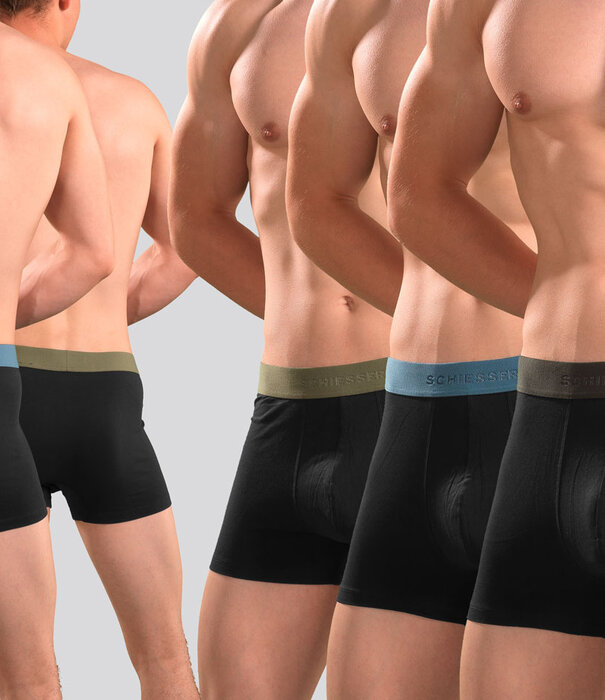 Schiesser Boxershort 3-Pack 194 Organic Cotton Black