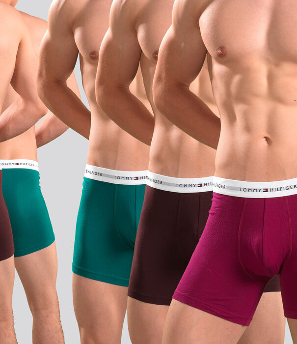 Tommy Hilfiger Boxer Brief 3-Pack 941 Signature Cotton Essentials Green