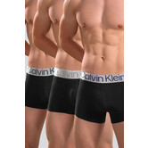 Calvin Klein Trunk 3-Pack NB3130A Reconsidered Steel Black