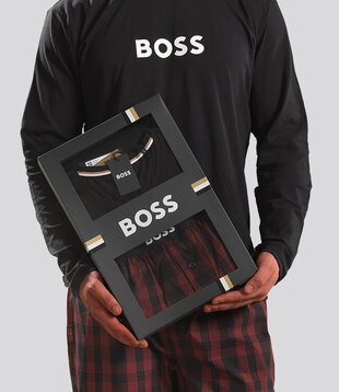Boss Pyjama 084 Easy Long Set Red