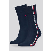 Tommy Hilfiger Socks 2-Pack 397 Global Stripe Navy