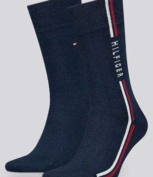 Tommy Hilfiger Socks 2-Pack 397 Global Stripe Navy