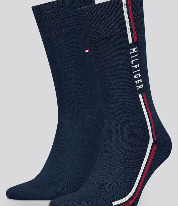 Tommy Hilfiger Socks 2-Pack 397 Global Stripe Navy