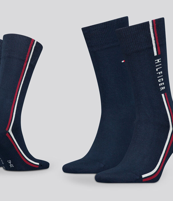 Tommy Hilfiger Socks 2-Pack 397 Global Stripe Marine