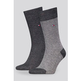 Tommy Hilfiger Socks 2-Pack 104 Birdseye Grijs