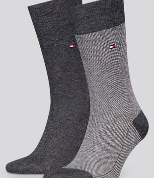 Tommy Hilfiger Socks 2-Pack 104 Birdseye Grey