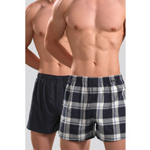 Schiesser Woven Boxershort 2-Pack 202 Multi Blauw