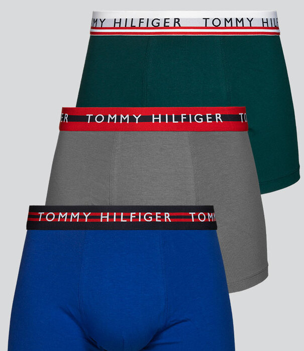 Tommy Hilfiger Trunk WB 3-Pack 007 Grijs/Groen/Blauw (807)