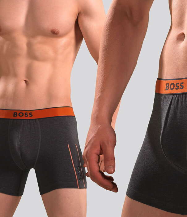 Boss Boxer Brief 341 24 Logo Donker Grijs