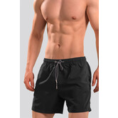 Hom Swim Short 537 Sea Life Beach Boxer Black