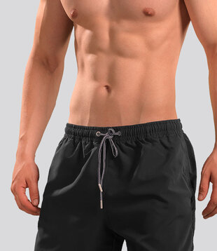 Hom Swim Short 537 Sea Life Beach Boxer Zwart
