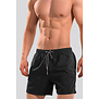 Hom Swim Short 537 Sea Life Beach Boxer Zwart