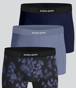 Bjorn Borg Boxershort 3-Pack 353 Premium Cotton Stretch MP002 Blau