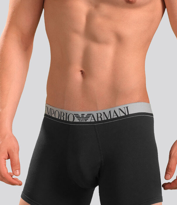 Emporio Armani Boxer 3F729 Stretch Cotton Zwart