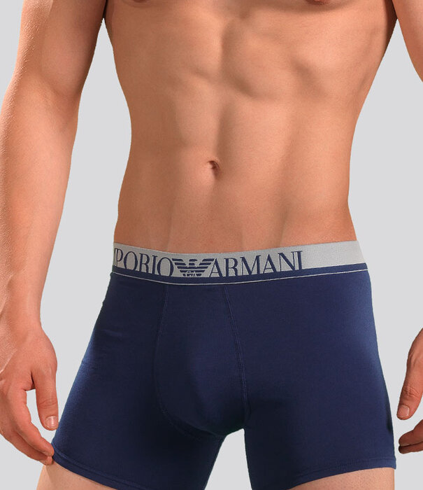 Emporio Armani Boxer 3F729 Stretch Cotton Blauw