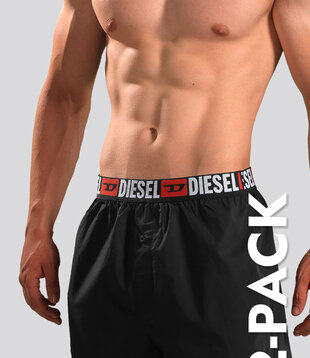 Diesel Boxershort 2-Pack BMAP Stark Zwart