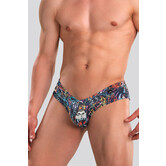 Cut4Men High Cut Cheeky Brief C4M05 Tattoo Multi Zwart (051)