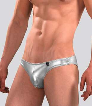 Cut4Men Low Rise Bikini Brief C4M01 Skaï Silber