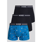 Boss Trunk 3-Pack 455 Bold Design Multi Blauw