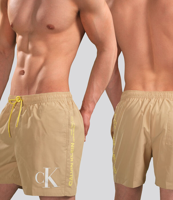Calvin Klein Swim Short 890 Medium Drawstring Brown