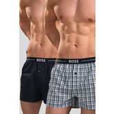 Boss Woven Boxershort 2-Pack 056 Pure Cotton Blau