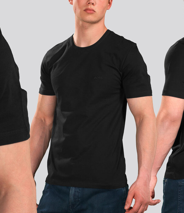 Boss T-Shirt 3-Pack 284 RN Classic Regular Fit Schwarz