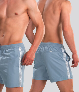 Calvin Klein Swim Short 810 Medium Drawstring Licht Blauw