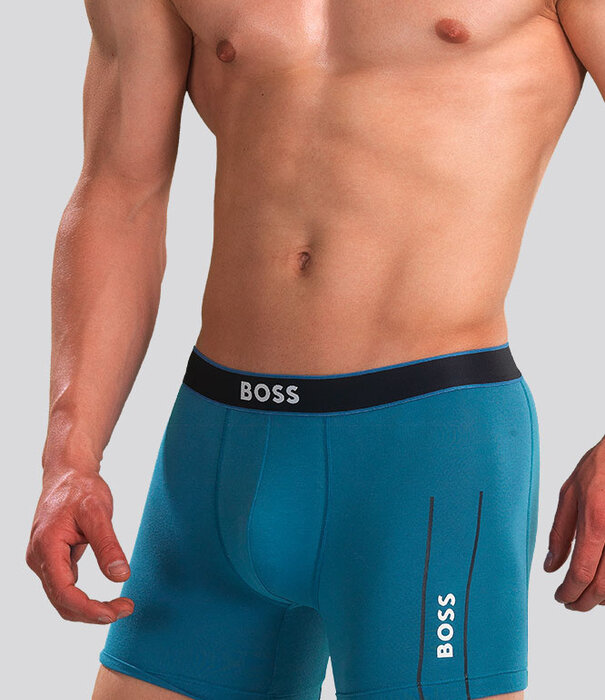 Boss Boxer Brief 444 24 Logo Blauw