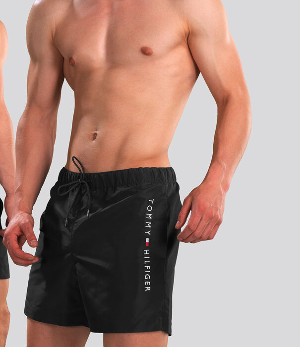 Tommy Hilfiger Swim Short 885 Medium Drawstring Zwart