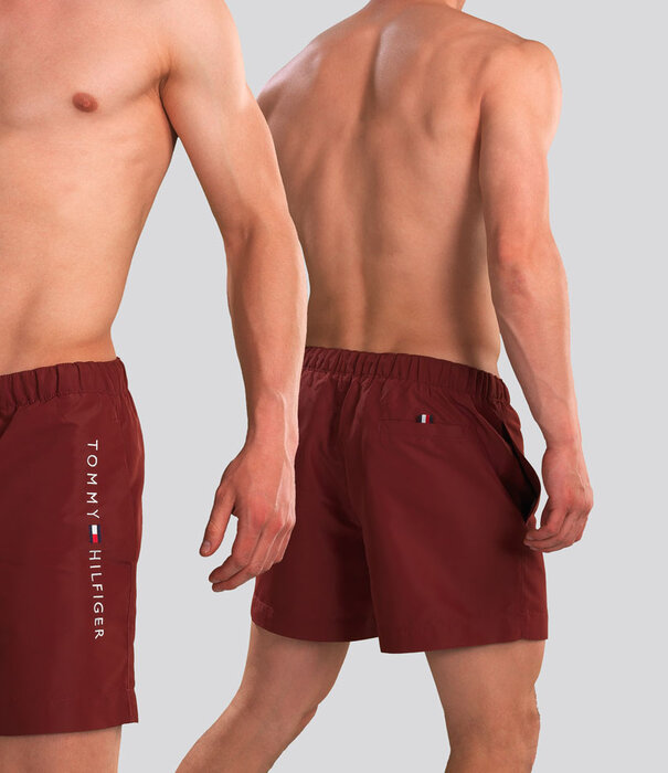 Tommy Hilfiger Swim Short 885 Medium Drawstring Rood