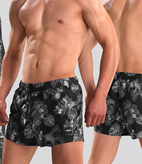Boss Swim Short 328 Salmon Multi Zwart (051)