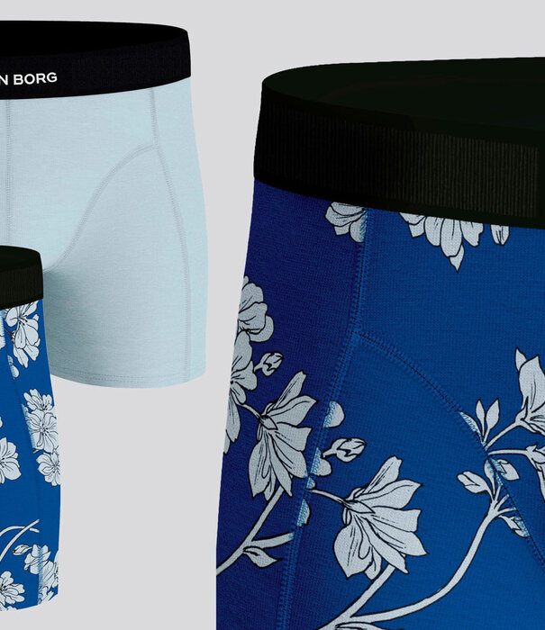 Bjorn Borg Boxershort 2-Pack 725 Premium Cotton MP007 Multi Blauw
