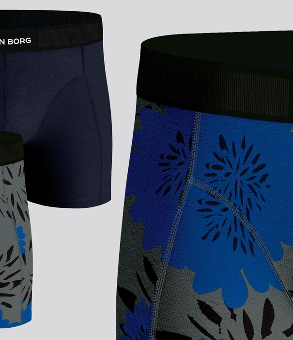 Bjorn Borg Boxershort 2-Pack 725 Premium Cotton Multi Blauw