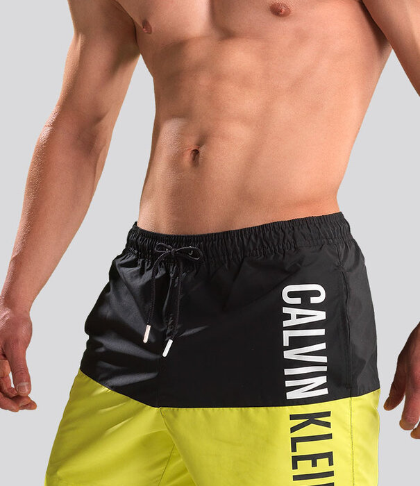 Calvin Klein Swim Short 796 Medium Drawstring Yellow