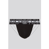 Emporio Armani Jockstrap Megalogo 3R516 Organic Cotton Zwart
