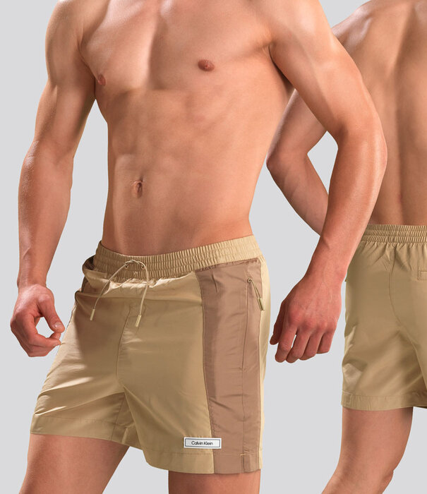 Calvin Klein Swim Short 814 Medium Drawstring Brown