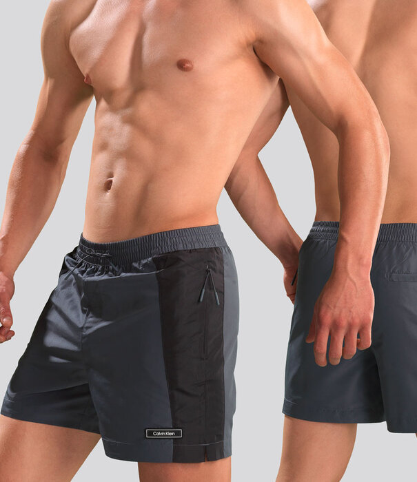 Calvin Klein Swim Short 814 Medium Drawstring Grau