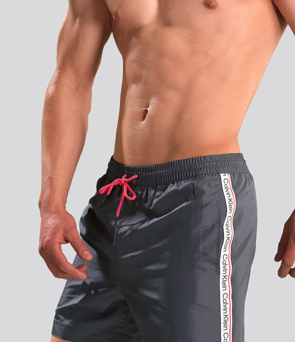 Calvin Klein Swim Short 810 Medium Drawstring Grijs