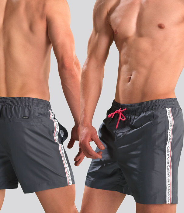 Calvin Klein Swim Short 810 Medium Drawstring Grijs