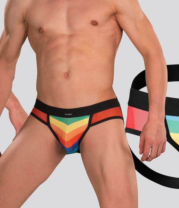 Cut4Men Mixed Jockstrap C4M13 Rainbow Rainbow (799)